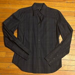 Ralph Lauren Black Label Womens Plaid Blouse Size 6